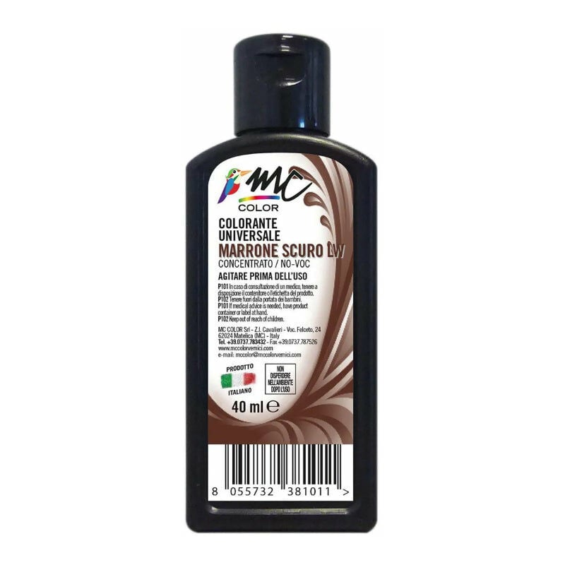 Colorante universale concentrato - 40 ml / Marrone scuro LW