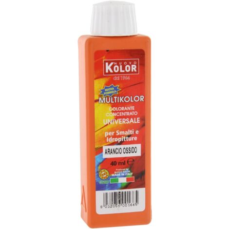 COLORANTE UNIVERSALE ML.40 ARANCIO OSS. 100RL. Prezzo per 1 pezzo.