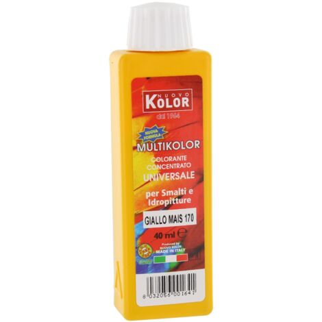 COLORANTE UNIVERSALE ML.40 GIALLO MAIS 170R. Prezzo per 1 pezzo.
