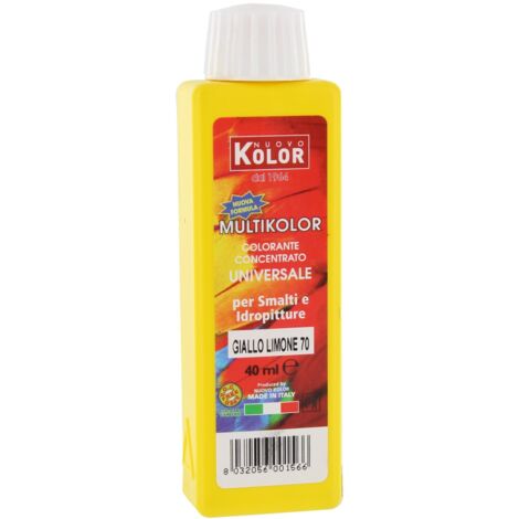 COLORANTE UNIVERSALE ML.40 LIMONE 70R. Prezzo per 1 pezzo.
