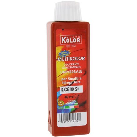 Colorante universale ml.40 rosso ossido 220rl - 12 pz