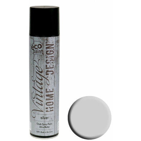 Colorante / Vernice spray opaca "Vintage home design da 400 ml / Silver