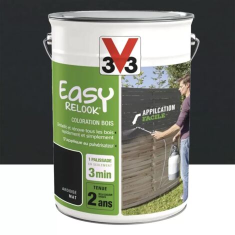 Coloration bois V33 Easy Relook Ardoise Mat 5 L - Ardoise