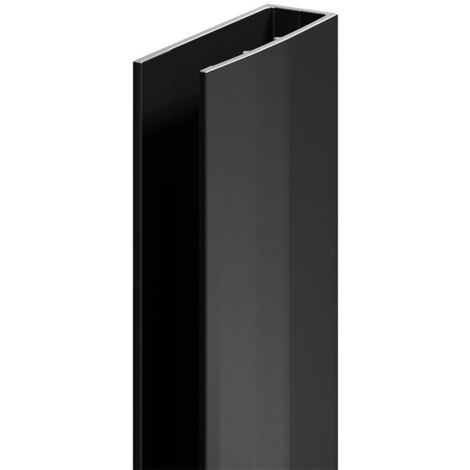 Colore 8mm Gunmetal Grey 1850mm Decorative End Profile