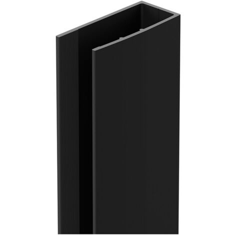 Colore 8mm Matt Black 1850mm Decorative End Profile