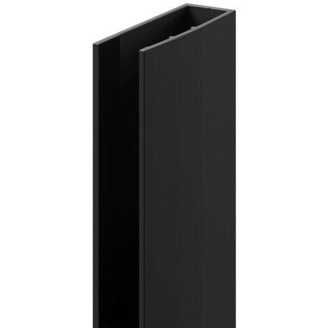 Colore 8mm Matt Black 1950mm Decorative End Profile
