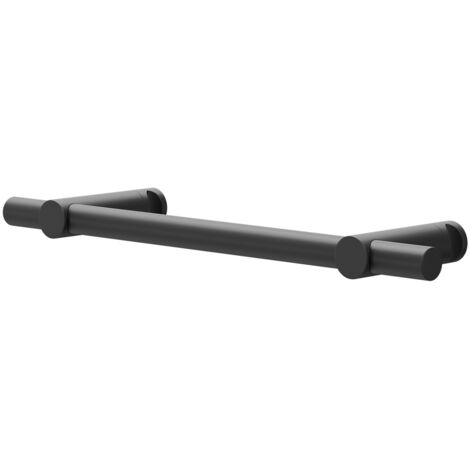 Colore Boone Matt Black 350mm Double Towel Rail