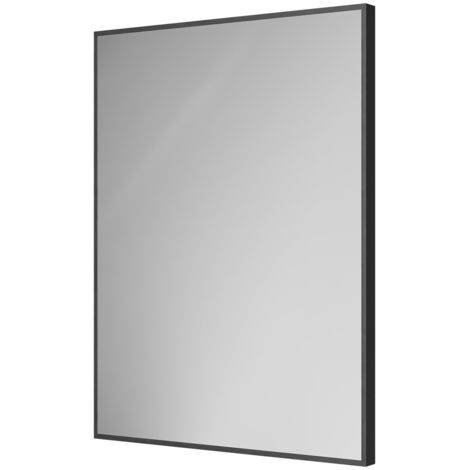 Colore Brandon Matt Black Aluminium Framed 600mm x 800mm Mirror