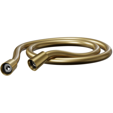 Colore Brushed Brass 1.5M Smooth PVC Shower Hose