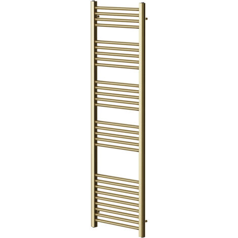 Colore Brushed Brass 1600mm x 500mm Straight Heated Towel Rail