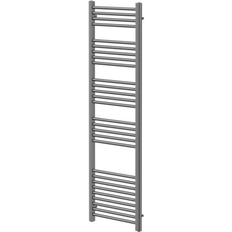 Colore Gunmetal Grey 1600mm x 500mm Straight Heated Towel Rail