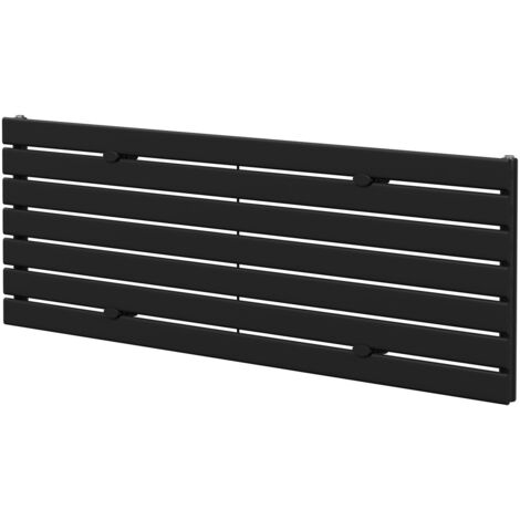 Colore Hudson Matt Black 528mm x 1600mm Horizontal Single Panel Radiator