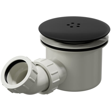 Colore Matt Black 90mm High Flow Shower Tray Waste