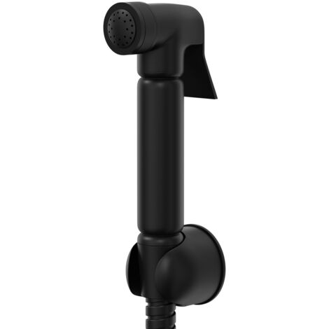 Colore Matt Black Douche Shower Spray with Wall Bracket