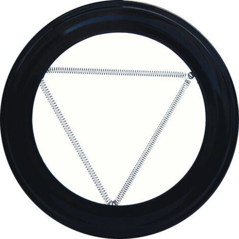 Colore Nero Finitura Plafon Per Stufa 150 mm.