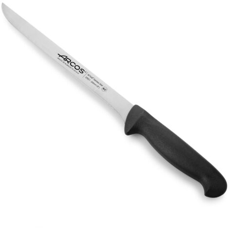 Colore - Prof 295125 in acciaio inox Nitrum e mango ergonomico nero Polipropilene nero e 20 lama cm, coperchio del display.