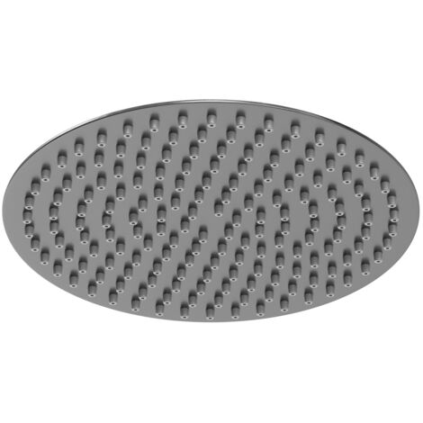 Colore Round Gunmetal Grey 300mm Thin Fixed Shower Head