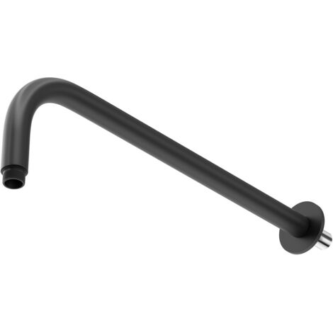 Colore Round Matt Black 345mm Shower Arm