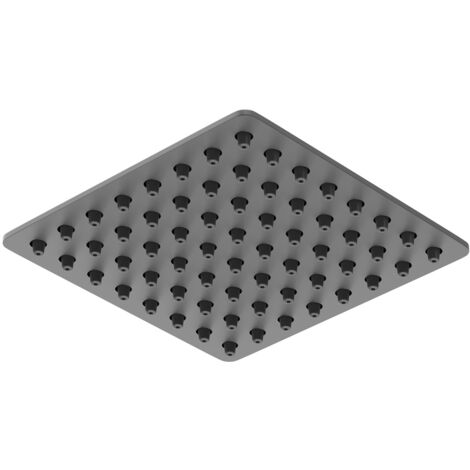 Colore Square Matt Black 200mm x 200mm Thin Square Shower Head