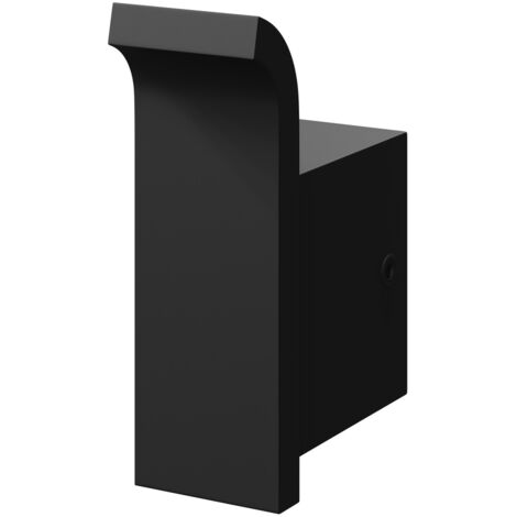 Colore Square Matt Black Wall Mounted Robe Hook