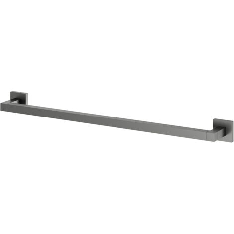 Colore Vector Gunmetal Grey 600mm Wall Mounted Single Towel Rail