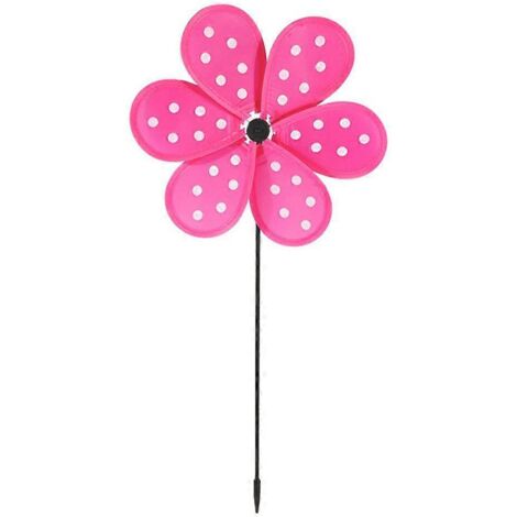 Colorful Dot Wind Spinner - Moulin à Vent Coloré pour Jardin, Patio, Pelouse, Jouet Enfant, Décoration Extérieure, Piquet de Pelouse.