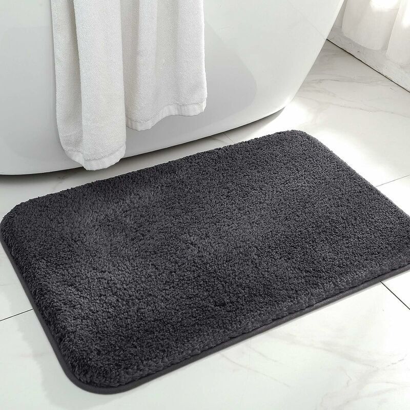 Color&Geometry Tapis de Bain Antidérapant Absorbant 40 x 60 cm, Tapis de Salle de Bain Doux, Tapis de Douche en Microfibre Lavable en Machine pour