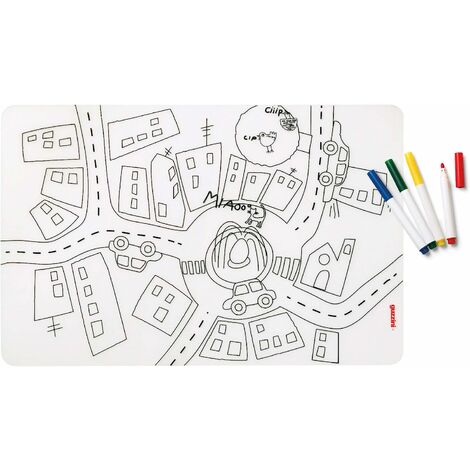 Coloring Roll + 8 Crayons Jungle Rouleaux de coloriage CARIOCA