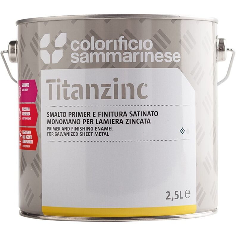 Smalto Sintetico Riempitivo 'titanzinc' Lt. 0,750 Rosso