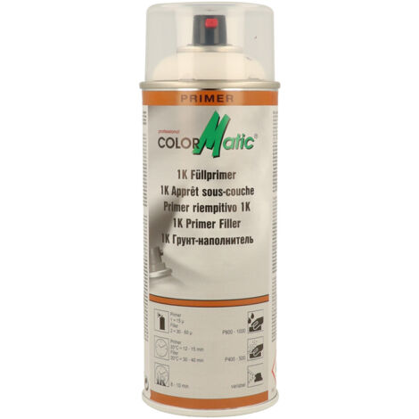 COLORMATIC - Apprêt sous-couche de remplissage blanc - aérosol de 400ml - 856532 - Ce produit de marque COLORMATIC est neuf.