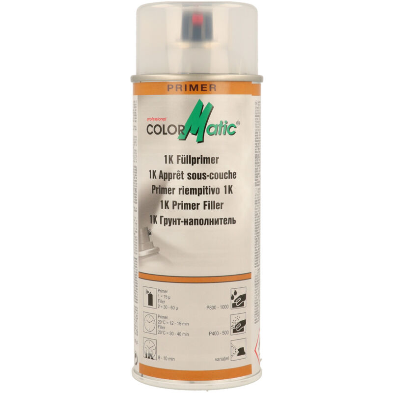 Colormatic - Apprêt sous-couche de remplissage gris - aérosol de 400ml - 882425 - Ce produit de marque est neuf.