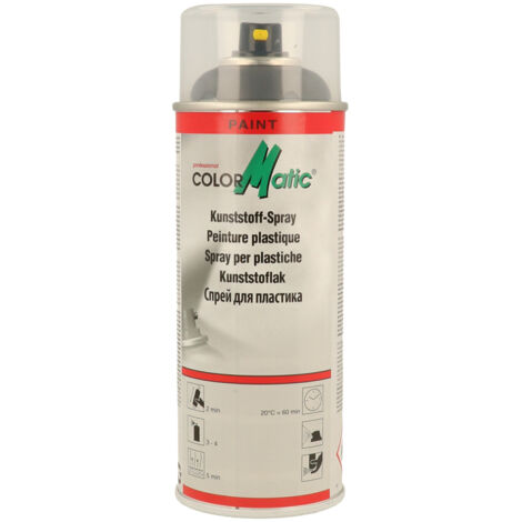 COLORMATIC - Bombe de peinture pour pare-chocs Gris foncé - aérosol de 400ml - 115080