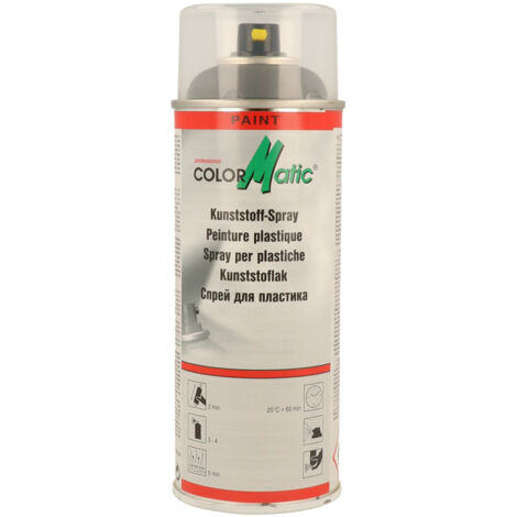 COLORMATIC - Bombe de peinture pour pare-chocs Gris moyen - aérosol de 400ml - 115073