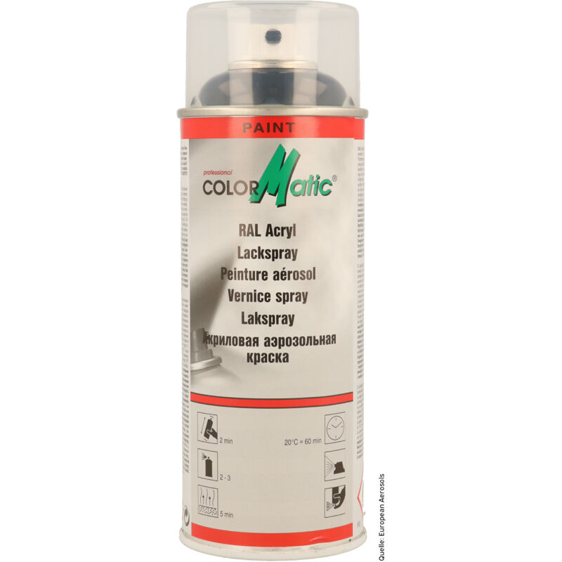 Colormatic - Ral 9005 Acryl Lackspray Tiefschwarz Glänzend 400ml 856631