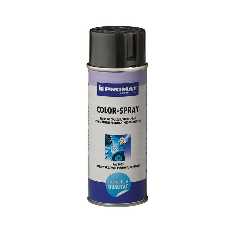 

Colorspray negro intenso alto brillo RAL 9005 Aerosol de 400 ml PROMAT CHEMICALS (Por 6)