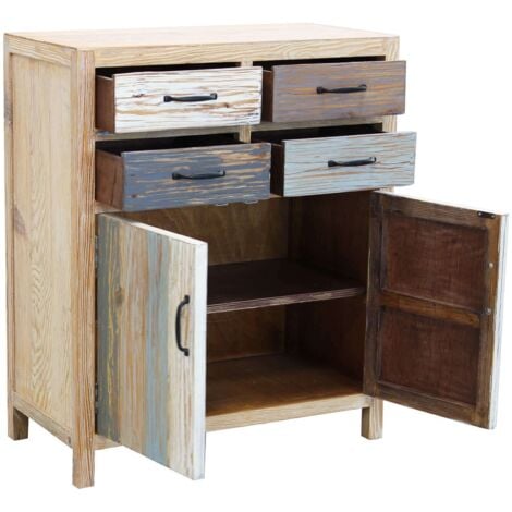 COLORWOOD - credenza due antine in legno colorato