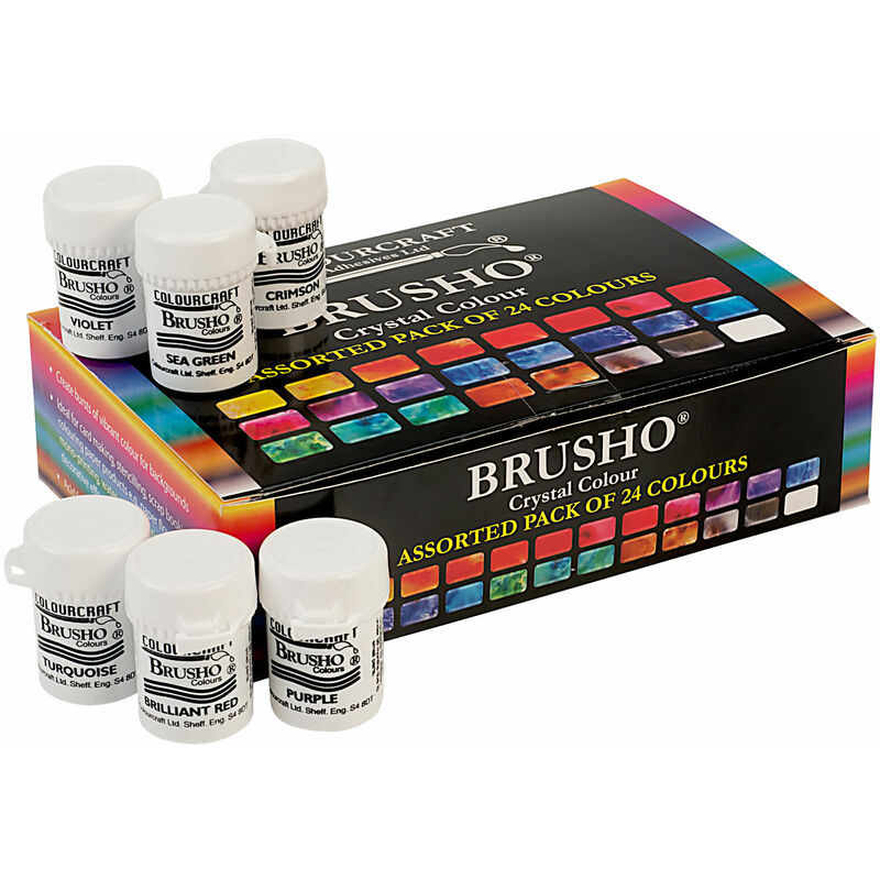 Colourcraft Brusho Pack of 24