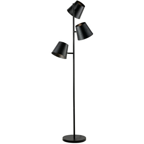 Colt LP3 piantana in metallo a tre luci orientabile stile industriale - Grigio