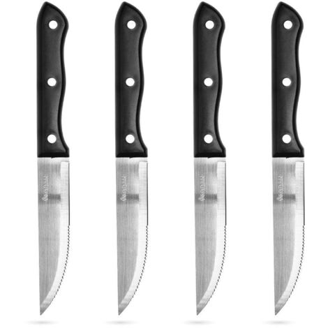 Coltelli da taglio carne in acciaio Inox set da 4