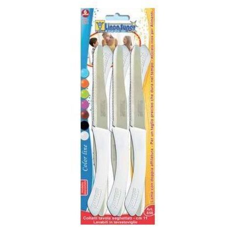 coltelli da tavola lama 11 cm - blister 6 pezzi