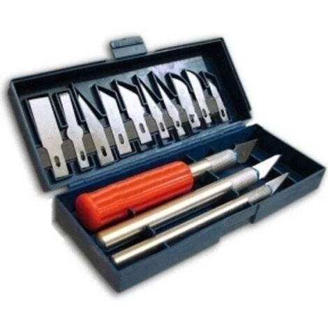 Coltelli tagliabalsa in serie scatola 16 pezzi lame in acciaio valex 1463098