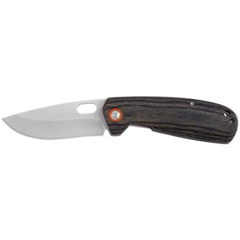 Coltellino da Tasca Manico Legno di Pakka Lama Inox cm 19 AUSONIA