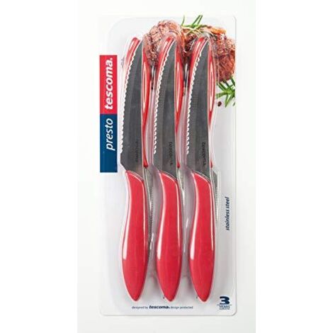 COLTELLO BISTECCA ROS. cm 12,0 Pz.6 PRESTO TESCOMA
