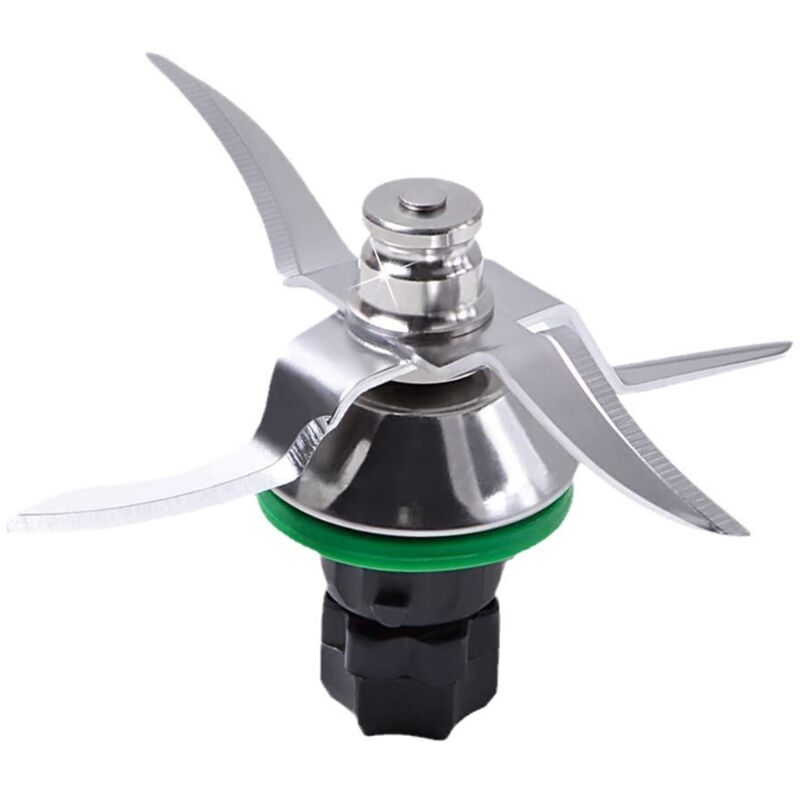 Image of Coltello compatibile con Vorwerk Thermomix TM5 e TM6, coltello di ricambio con 4 lame, coltello affilato ad ultrasuoni in acciaio inox, pezzo di