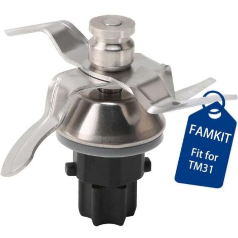 Coltello compatibile per Thermomix TM31, Lama frullatore in acciaio inox, per set coltelli Thermomix TM31