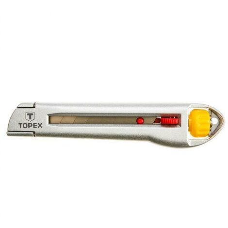 Coltello con lama a spezzare da 18 mm - metallo, per lavori di precisione