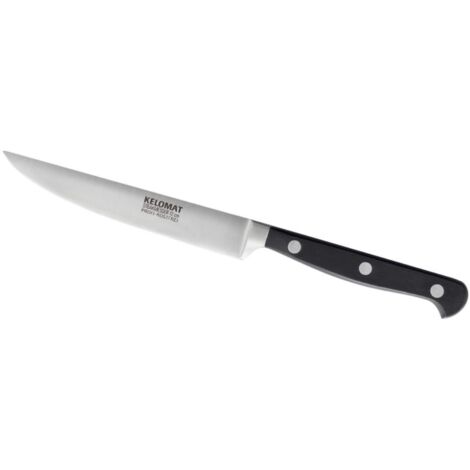 Coltello da bistecca Kelomat 12cm in acciaio cromato forgiato professionale
