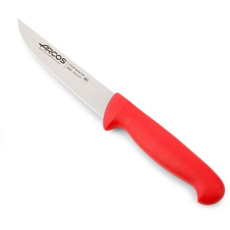 Coltello da cucina Arcos 2900 - Prof 290422 in acciaio inox Nitrum e mango ergonomico rosso Polipropilene e 13 lama cm, coperchio espositivo