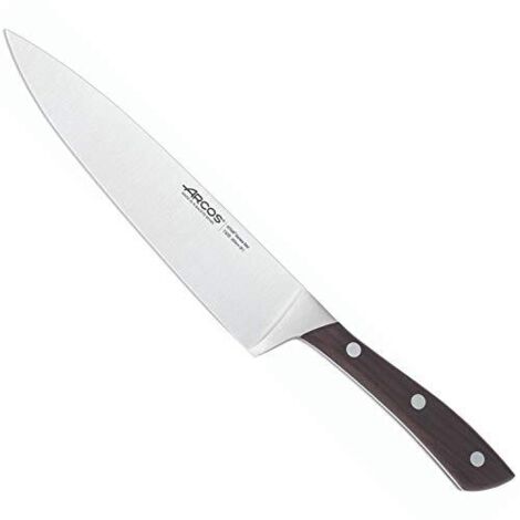 Coltello da cucina Arcos Natura 155510 di Nitrum Steel, Mango di Rosewood Wood e 20 cm di Blade in astuccio.