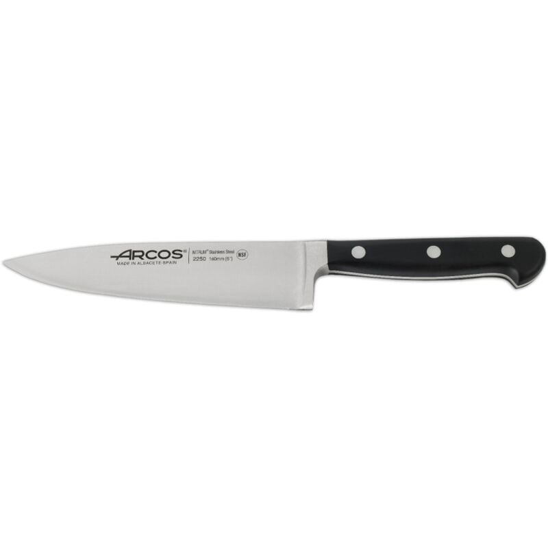 Image of Arcos - coltello da cucina opera 160 mm - Coltelli con lama larga, bordo liscio, stabile e resistente. Coltello multiuso per professionisti e cuochi